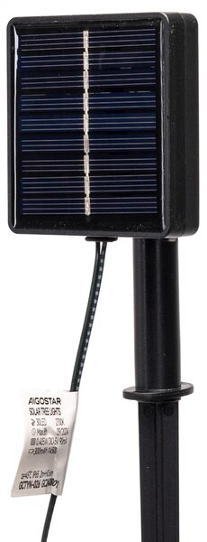 Albero luminoso Led eucalipto con tronco e base 60 cm Bianco caldo 2700K con pannello solare Aigostar