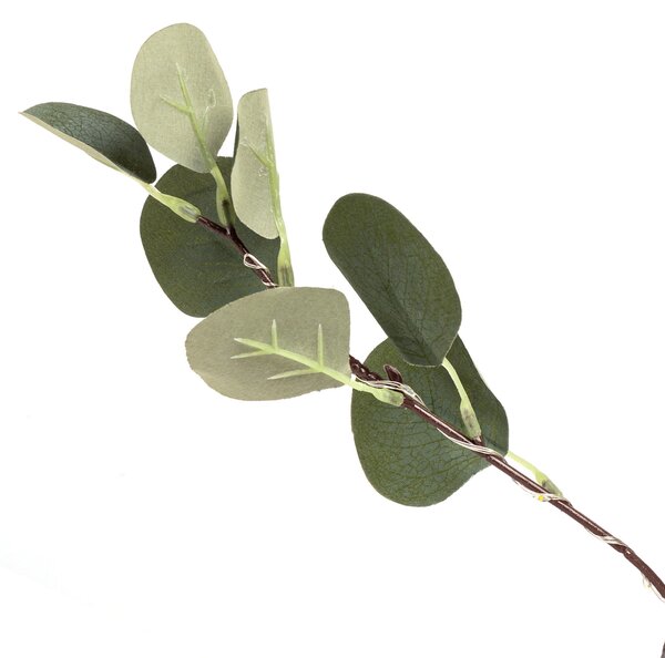 Albero luminoso Led eucalipto con tronco e base 60 cm Bianco caldo 2700K con pannello solare Aigostar