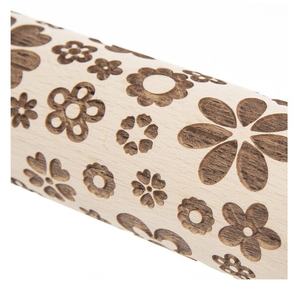 Mattarello con rilievo in legno – Orion