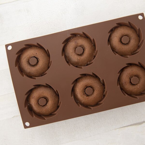 Stampo da forno in silicone per ciambelle 17x28 cm – Orion