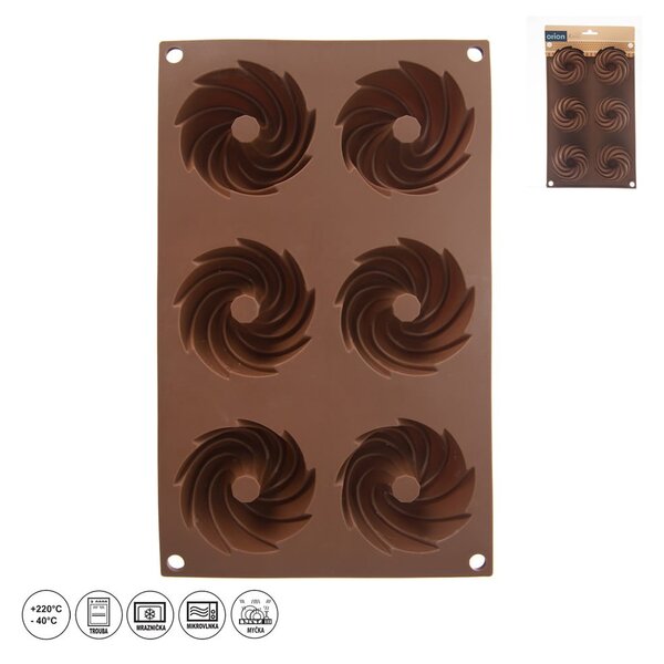 Stampo da forno in silicone per ciambelle 17x28 cm – Orion