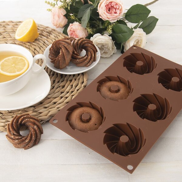 Stampo da forno in silicone per ciambelle 17x28 cm – Orion