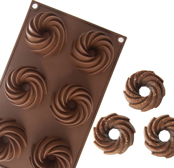 Stampo da forno in silicone per ciambelle 17x28 cm – Orion