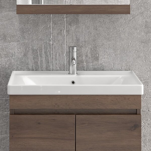 Mobile bagno sospeso da 65cm con lavabo incasso SV-65A - KAMALU