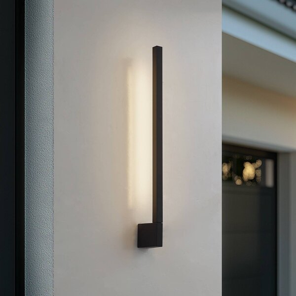 Applique da esterni a LED Neano Lindby, Nero, Alluminio, Moderno, Applique LED da esterni