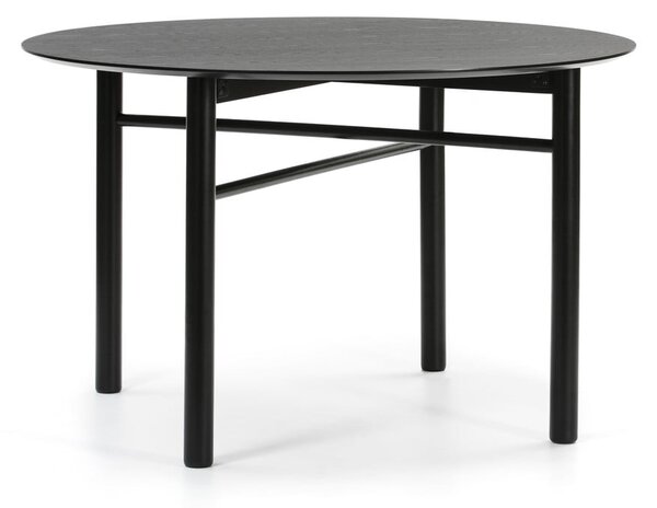 Tavolo da pranzo rotondo nero , ø 120 cm Junco - Teulat