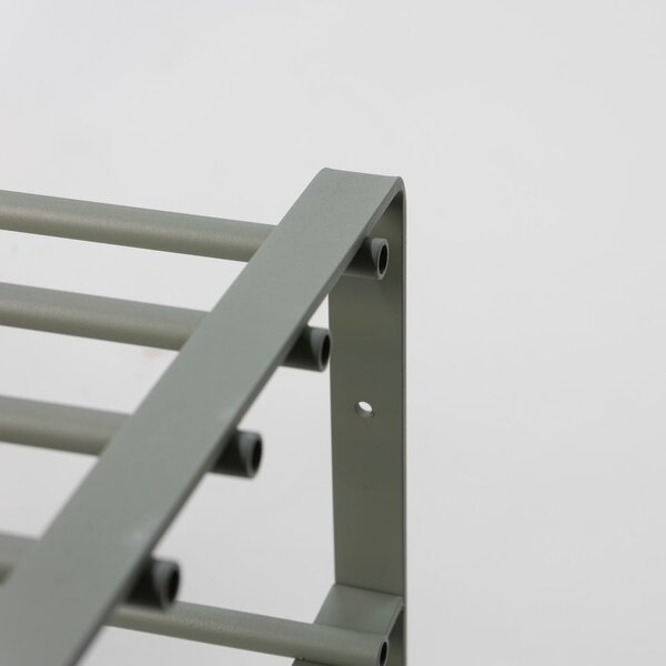 Scarpiera verde polveroso in metallo 70x48,5x29 cm Rex – Spinder Design