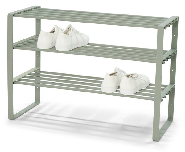 Scarpiera verde polveroso in metallo 70x48,5x29 cm Rex – Spinder Design