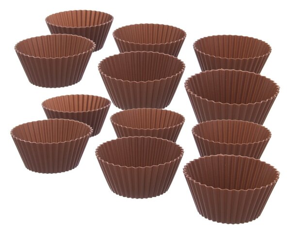 Set di stampi da forno in silicone per muffin 12 pz ø 5,5 cm – Orion