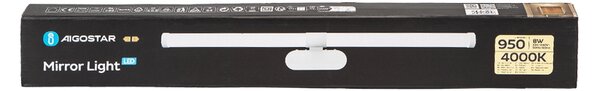 Lampada da specchio Led 8W Bianco IP44 Bianco neutro 4000K Aigostar