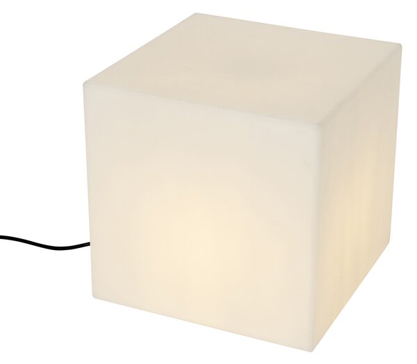 Lampada da esterno intelligente bianca quadrata 38 cm incl. LED A60 IP44 - Nura