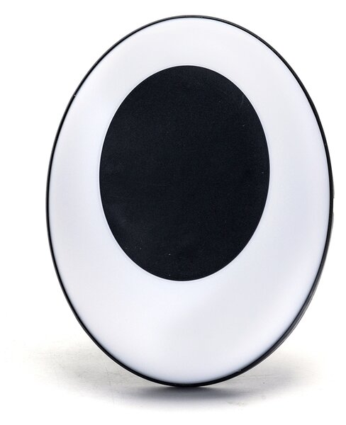 Applique Led da parete slim Eye 24W rotondo Nero IP65 Bianco freddo 6500K Aigostar