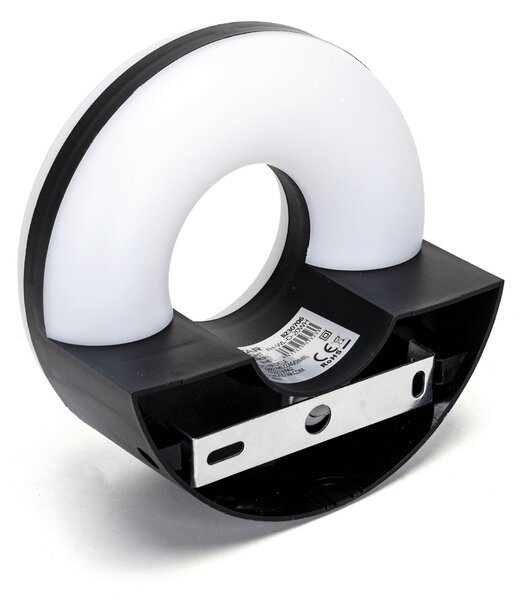 Applique Led da parete Donut 20W rotondo Nero IP65 Bianco freddo 6500K Aigostar