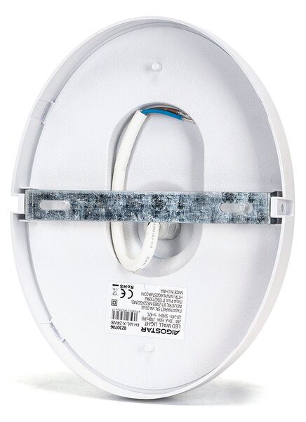 Applique Led da parete slim Eye 24W rotondo Bianco IP65 Bianco freddo 6500K Aigostar