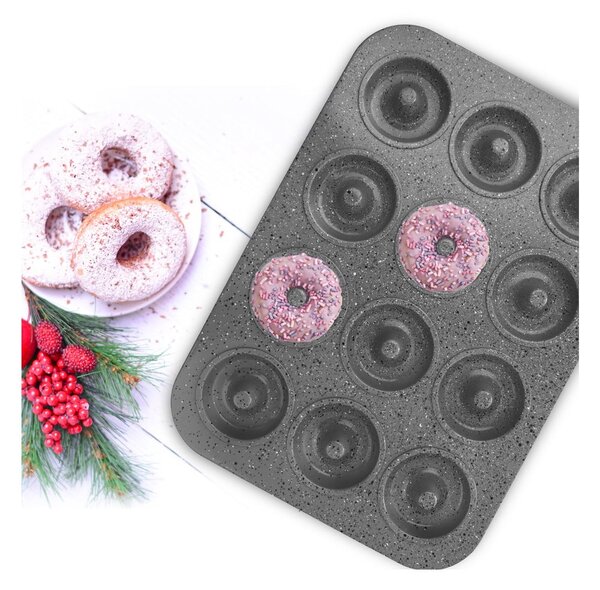 Stampo da forno in metallo per donut 28,5x40 cm Grande – Orion