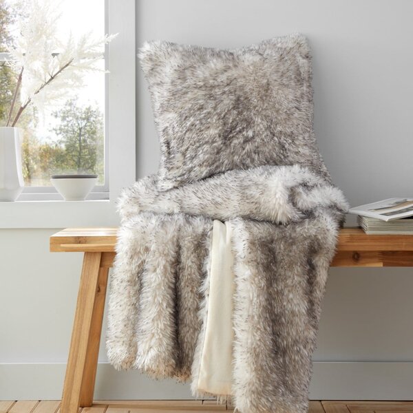 Coperta in pelliccia sintetica grigia 130x170 cm Arctic Fox - Catherine Lansfield