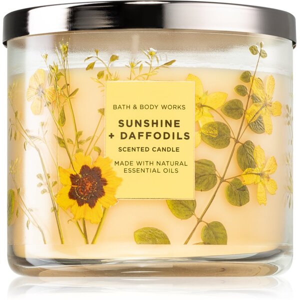 Bath & Body Works Sunshine and Daffodils candela profumata 411 g