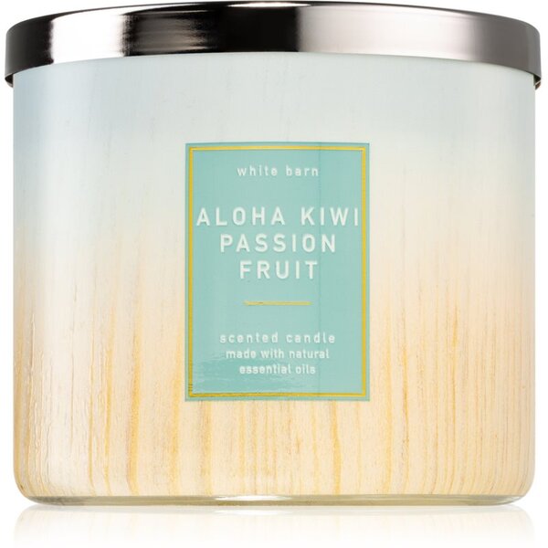 Bath & Body Works Aloha Kiwi Passionfruit candela profumata 411 g