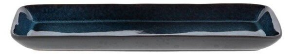 Vassoio vassoio di servizio in ceramica 14x38 cm Gastro Dark Blue/Black – Bitz