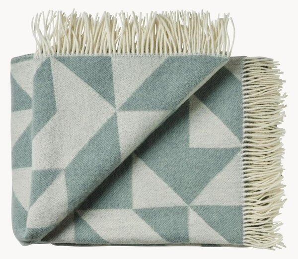 Coperta in lana con frange Twist