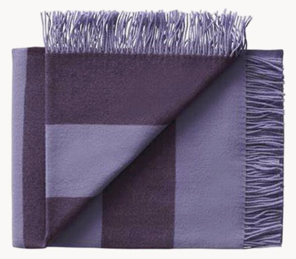 Coperta in lana con frange The Polychrome