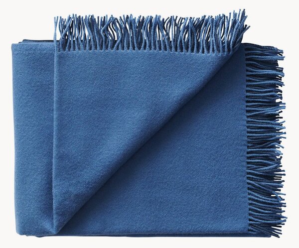 Coperta in lana con frange Secret