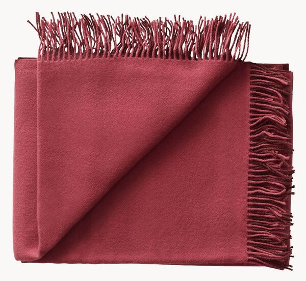 Coperta in lana con frange Secret