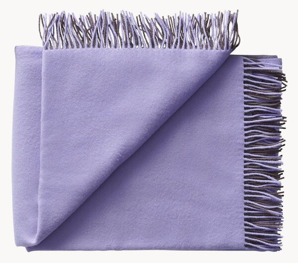 Coperta in lana con frange Secret