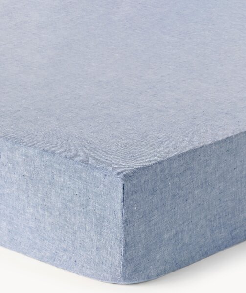 Lenzuolo con angoli topper in lino Linna