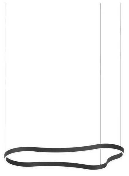 Ideal Lux - Lampadario LED a sospensione con filo WAVES LED/45W/230V CRI 90 nero