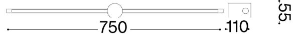 Ideal Lux - Lampada LED da quadro FILO LED/13W/230V 75 cm CRI 90 bianco