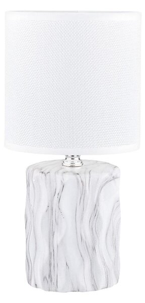 Zuma Line HS8603-WH - Lampada da tavolo 1xE14/40W/230V bianco/decorazione in marmo