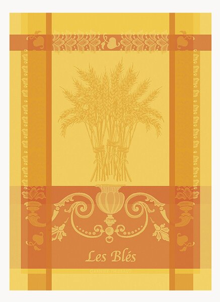 Set di 4 strofinacci jacquard Les Bles