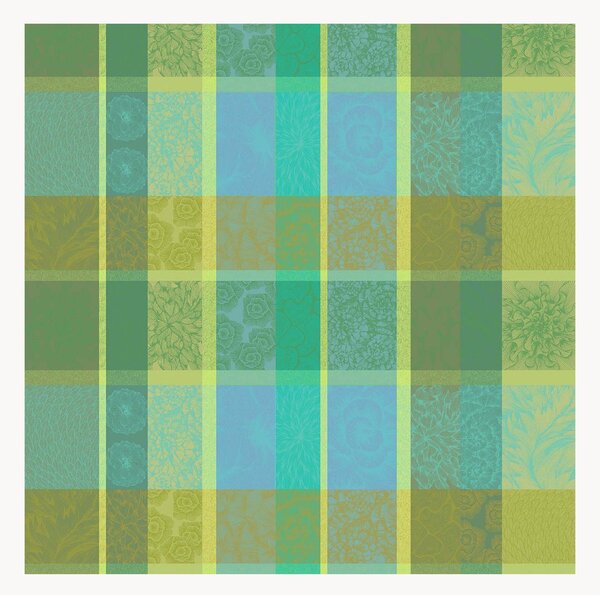 Tovaglia jacquard Mille Petales Chlorophylle