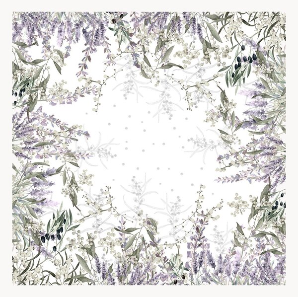 Tovaglia in lino e cotone Parfum De Lavande