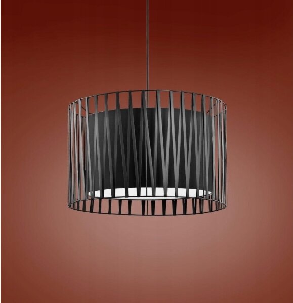 Lampadario a sospensione con filo HARMONY BLACK 3xE27/60W/230V