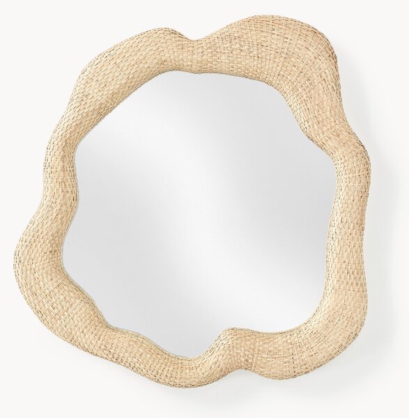 Specchio da parete in rattan Nuzana