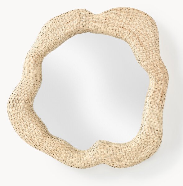 Specchio da parete in rattan Nuzana