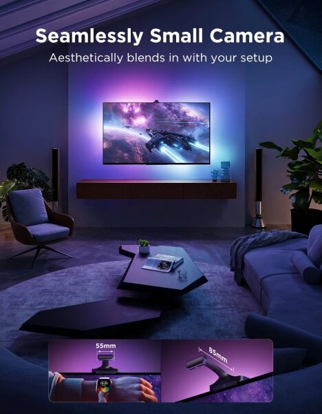 Govee - TV Backlight 3 Pro 75-85" Retroilluminazione SMART LED per TV RGBIC Wi-Fi
