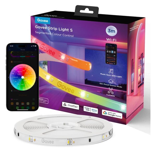 Govee - LED RGBICW striscia dimmerabile SMART PRO LED/12W/24V 3m Wi-Fi