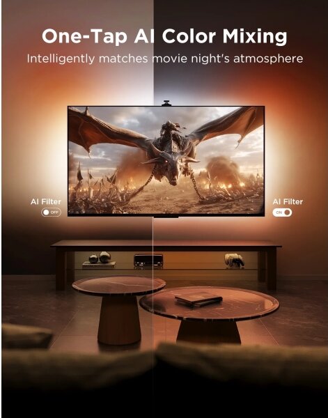 Govee - TV Backlight 3 Pro 75-85" Retroilluminazione SMART LED per TV RGBIC Wi-Fi