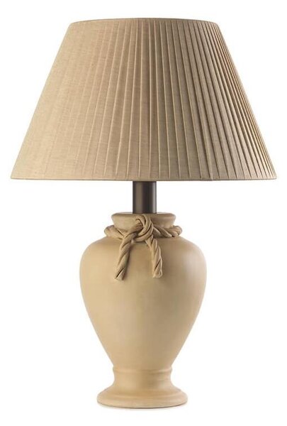 ONLI - Lampada da tavolo TRECCIA 1xE27/22W/230V 65 cm beige