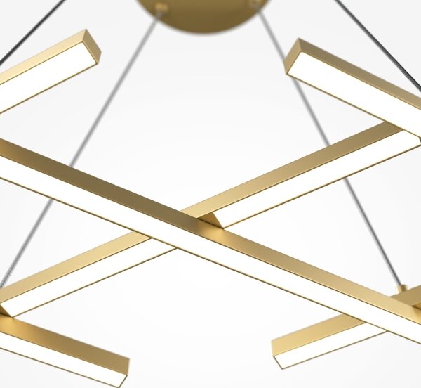 Maytoni MOD244PL-L50BSK - Lampadario LED sospeso su cavo HALO LED/40W/230V, oro