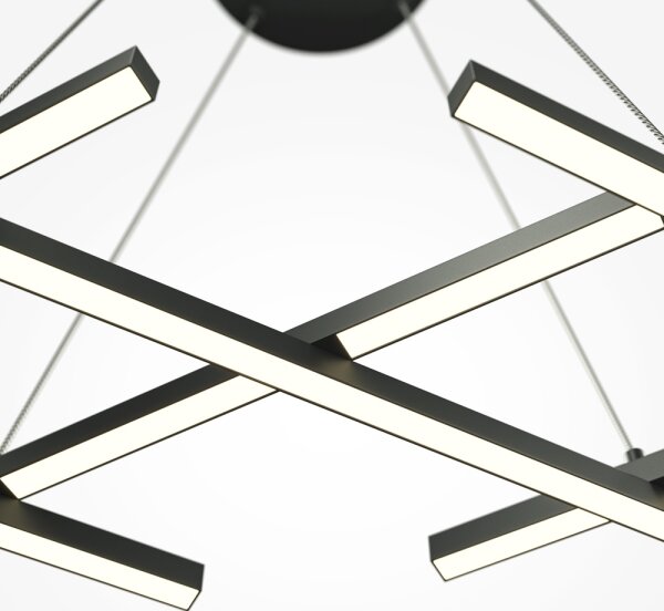 Maytoni MOD244PL-L50BK - Lampadario LED su cavo HALO LED/40W/230V nero