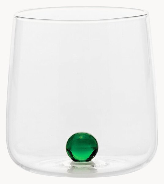 Set di 6 bicchieri in vetro borosilicato fatti a mano Bilia