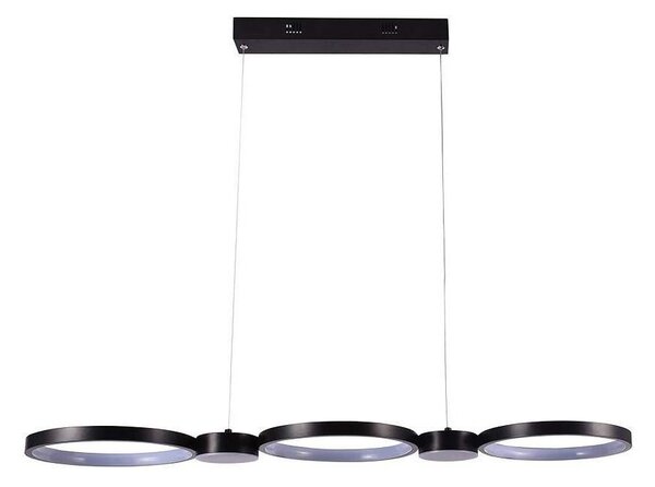 Lampadario LED a sospensione con filo LED/38W/230V 4000K nero