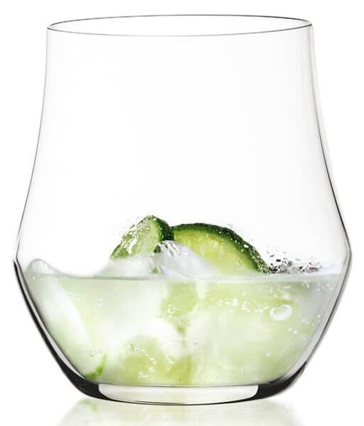 Bicchiere da acqua e bibita bilanciato e resistente in cristallo Luxion, ideale per la degustazione