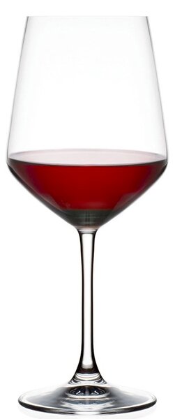 Calice universale in vetro cristallino adatto per vini rossi, bianchi e frizzanti. Massima luminosità e splendore. Lavabile in lavastoviglie. Prodotto in Italia