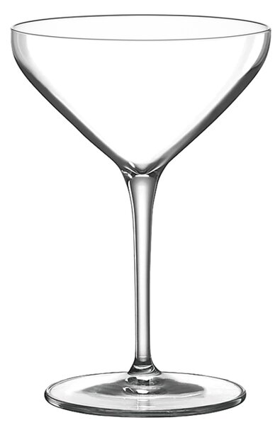 <p>Coppa in vetro cristallino dal design contemporaneo, particolarmente indicato per la degustazione cocktails freschi e colorati.</p>