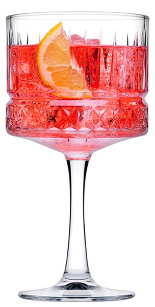Calice da cocktail dallo stile vintage con coppa squadrata e capiente, ideale per servire diversi tipi di drink